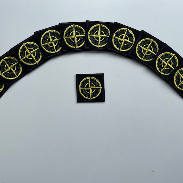 Square Stone island Badge Iron on  (standard) *FAST DELIVERY*