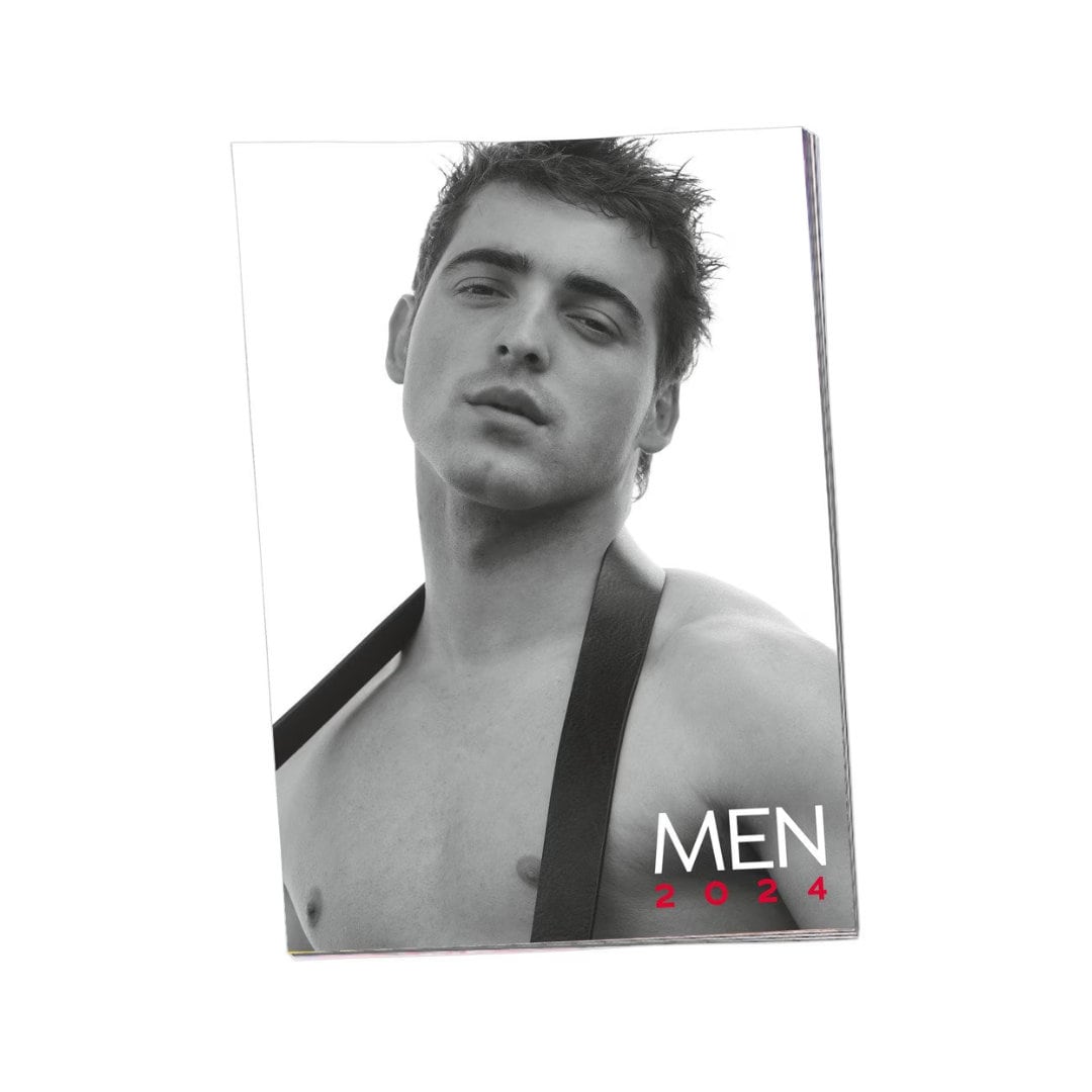 Sexy Men Calendar 2024, Erotic Wall Calendar DINA4 Format, Black and