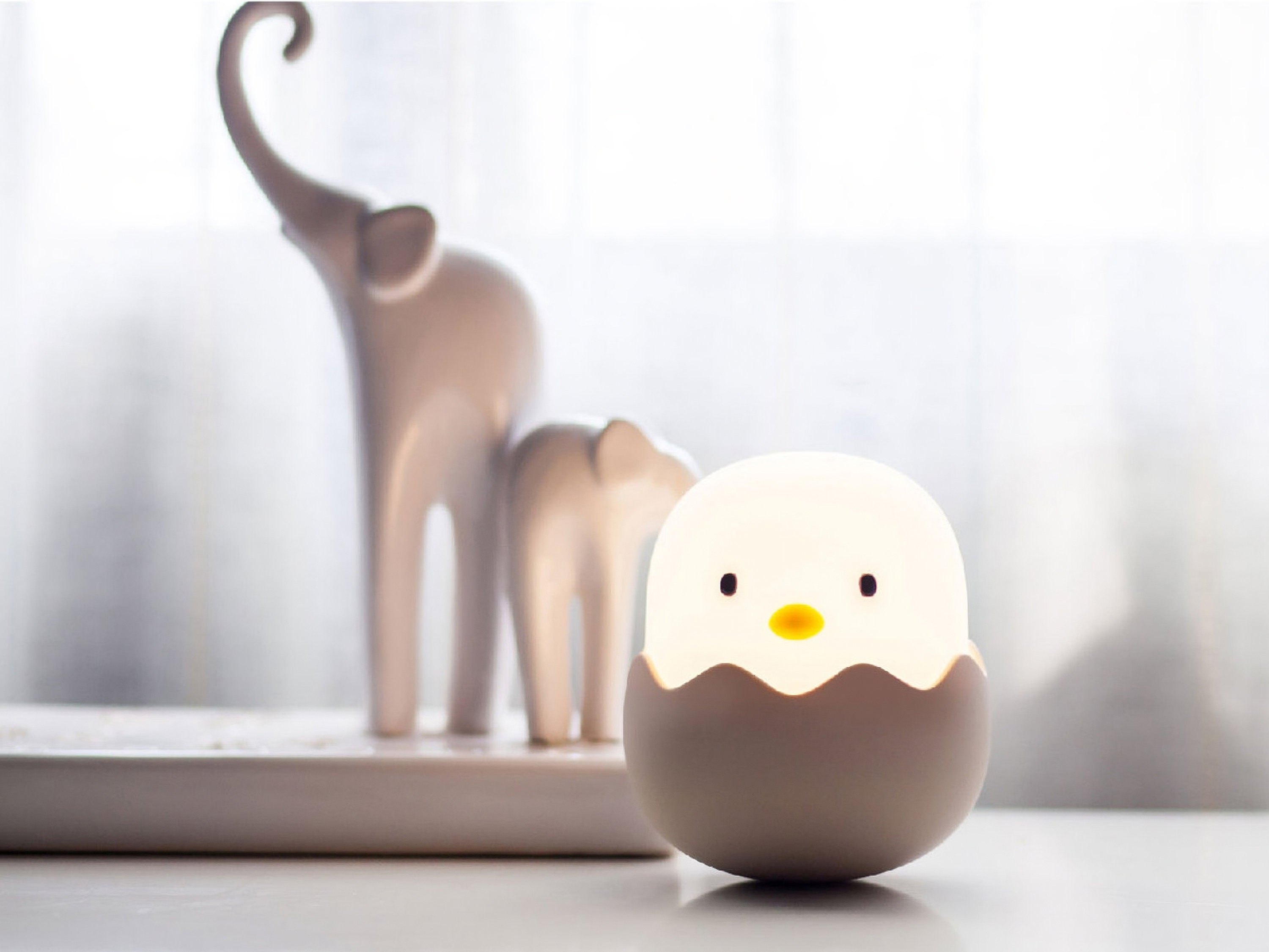 Eggshell Silicone Night Light, Night Lamp Children Chick