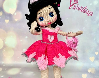 Amigurumi  Doll,Crochet Doll,Handmade Doll,Knitted Doll,Best Christmas Gift,Niece Doll ,Princess Doll