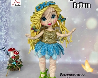 Tutoriel Amigurumi pdf Poupée flore anglaise