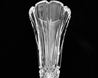 Cut Crystal Vase, Bohem Vase, Gift For Mom, Housewarming Gift, Collectible Glass