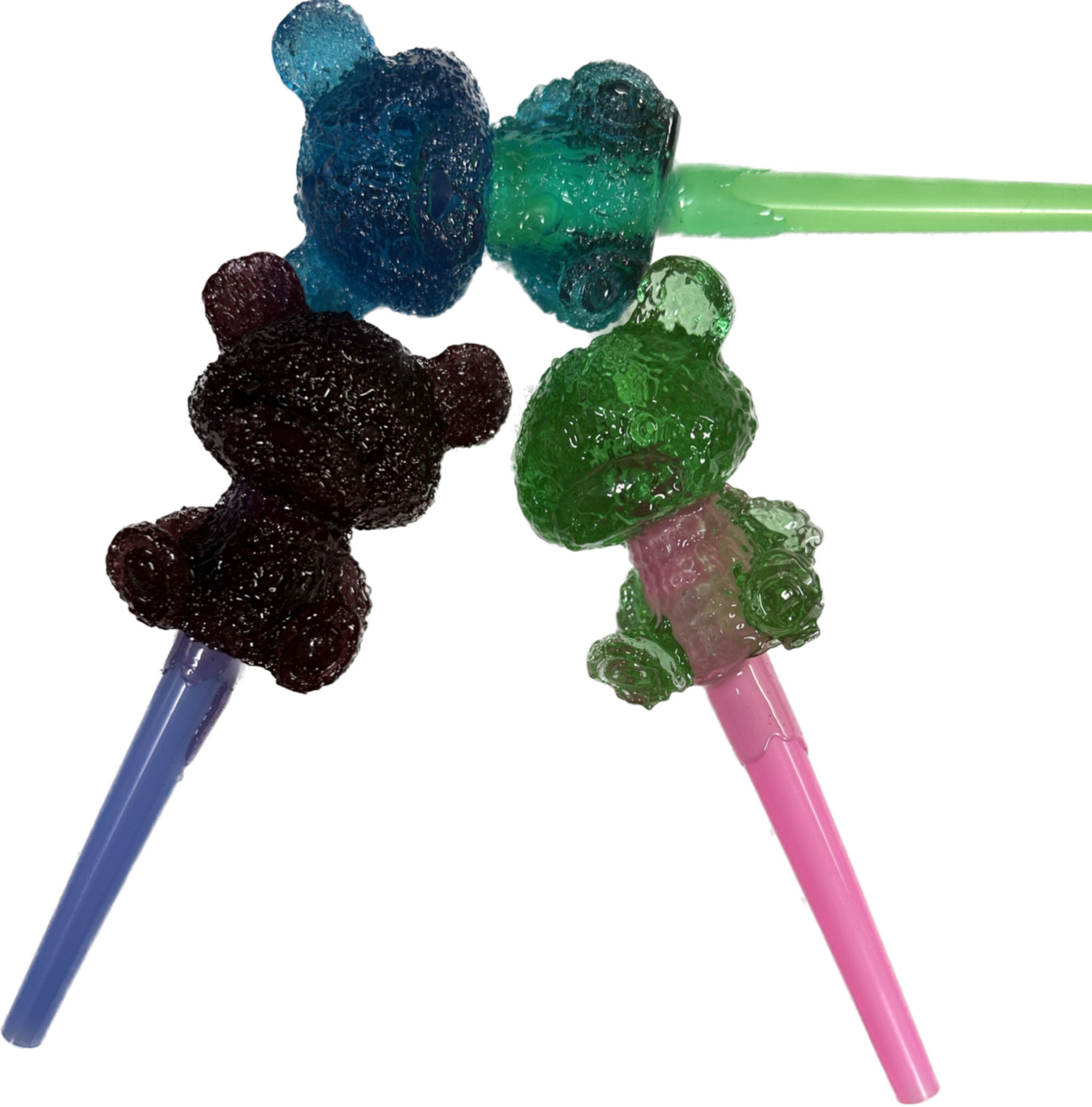 Pack of 4 Sphere Hookah-Pop Tip Hard Candy Molds - Plain - 40 Cavities