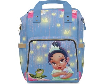 Baby Princess Tiana and The Frog Diaper Backpack