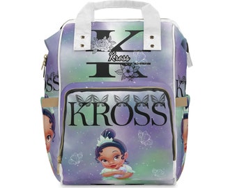 Custom Baby Princess Tiana (Kross) Diaper Backpack