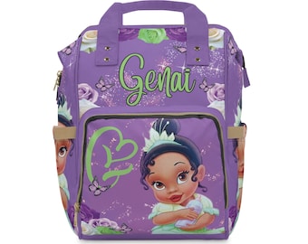 Custom Baby Princess Tiana (Diaper Backpack)