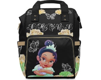 Custom BabyPrincessTiana (Diaper Backpack)