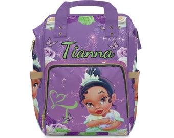 Baby Princess Tiana (Tianna) Diaper Backpack