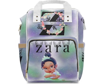 Custom Baby Princess Tiana (Diaper Backpack)