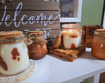Cow Print Soy Candle – Farmcore Milk Jar Candle