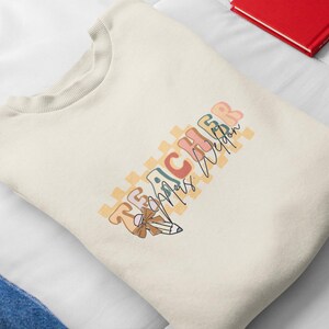 Gepersonaliseerd lerarensweatshirt, lerarensweatshirt, aangepast lerarensweater, leraar waardering, cadeau leraar, leuke lerarentrui