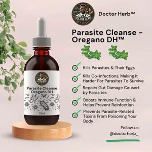 Oregano Parasite Cleanse Oil – Natural Digestive & Immune Support | Pure Organic Herbal Extract