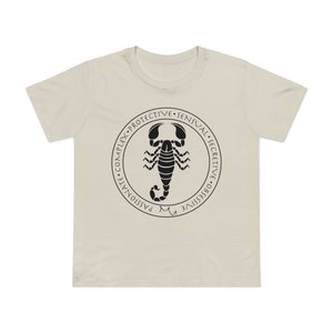 Skorpion Horoskop T-Shirt, Astrologie Frauen T-Shirt, lustiges Beschreibung Design, Sternzeichen Shirt Geschenk, Sternzeichen Top