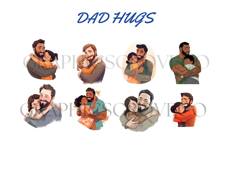 Father Day Gift Art Fathers Day Card Cute Dad Present Son Gift Etsy