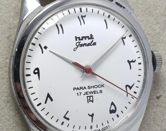Vintage HMT Sona White Dial Manual Winding 17 Jewels Men's Wrist