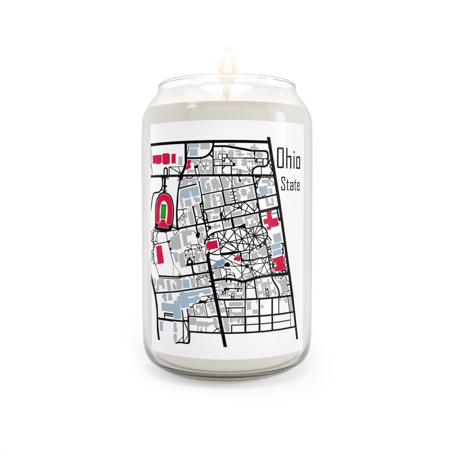 Ohio State Campus Candle, Scented Candle, Ohio State, Ohio State Candle