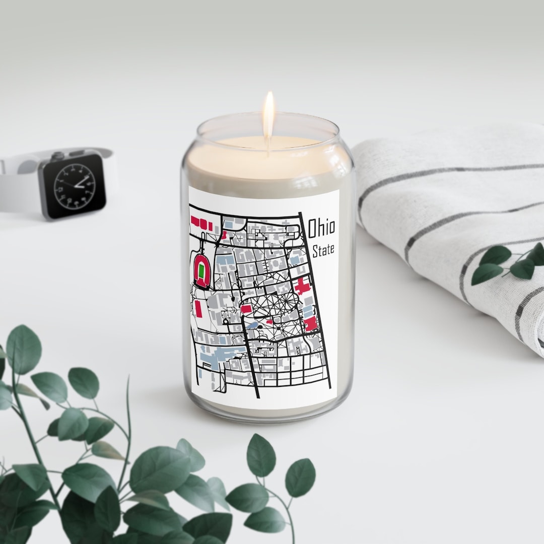 Ohio State Campus Candle Scented Candle Ohio State Ohio Etsy