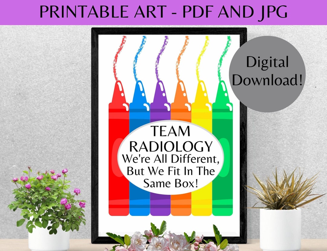 Radiology Xray Tech Printable Wall Art Office Decor Etsy