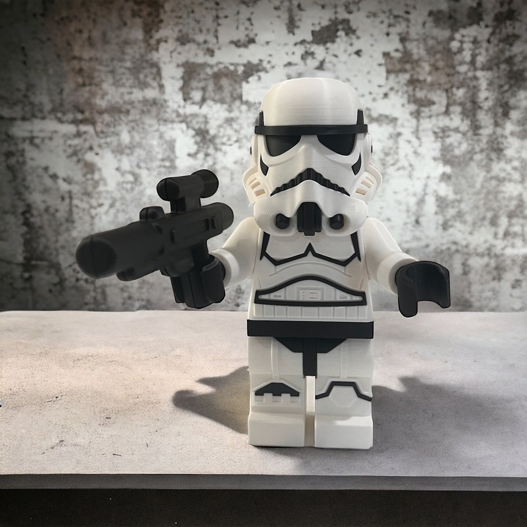 Silver stormtrooper lego sale