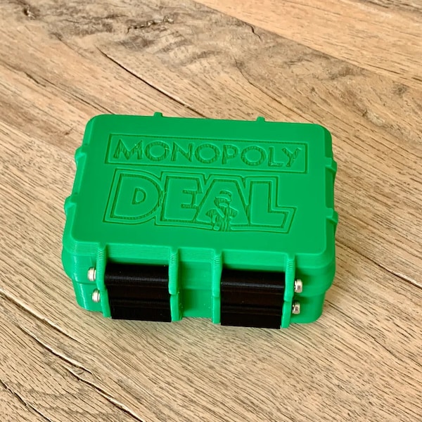 Monopoly Deal Card Case Rugged Version with clamps