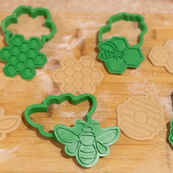 Honeybee Cookie Cutters Set 8 Pieces 3.5"