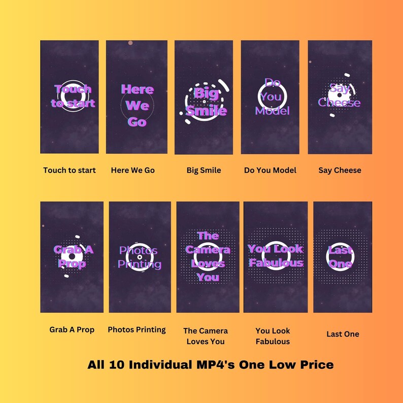 Mirror Booth Animation Bundle, Photo Booth Dslr Luma Darkroom, Start