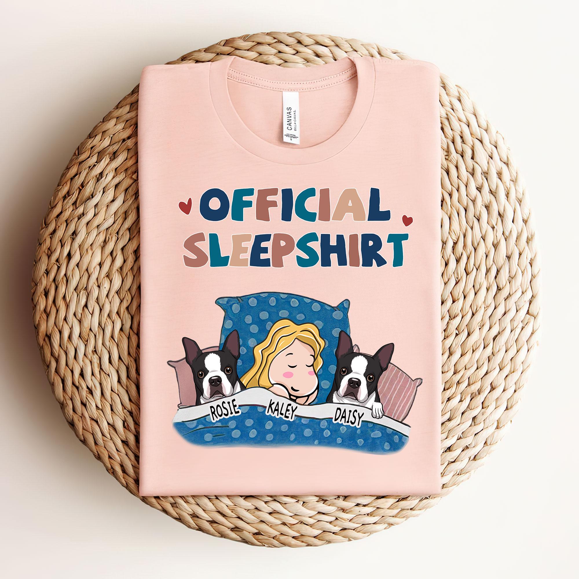 Sleeping Pet Sleepshirt Version 2 - Personalized Custom Women's T-shir
