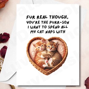 Carte sur le thème des chats, serez-vous ma carte de la Saint-Valentin, carte de la Saint-Valentin, chat de mari, carte de la Saint-Valentin meme chat, carte de la Saint-Valentin meme chat