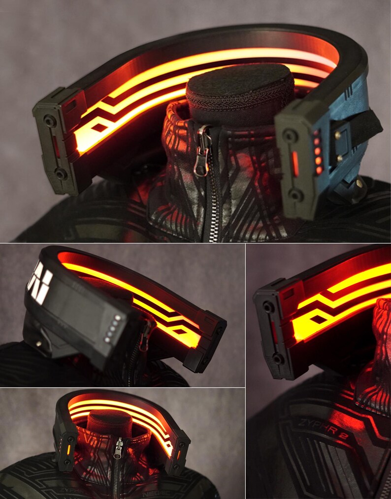 LED Cyberpunk 2077 Samurai Moto Jacket Cosplay [unisex] 200+ RGB ...