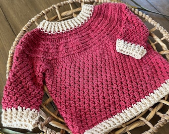 Crocheted Sweater | Toddler Sweater | Baby Sweater | Baby Gift | Toddler Gift | Photoshoo prop|