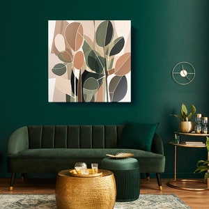 Large Aluminum Canvas Art Print - #7 of my Earth Tone Floral Series