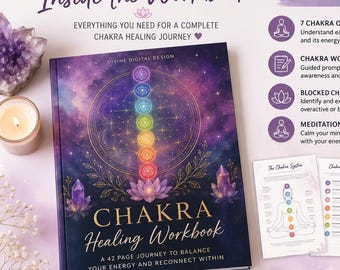 Chakra Healing Workbook | 42 Page Printable Chakra Journal