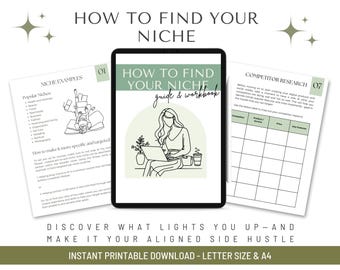 Find Your Niche Workbook | Side Hustle Business Planning (MRR) (PDF)