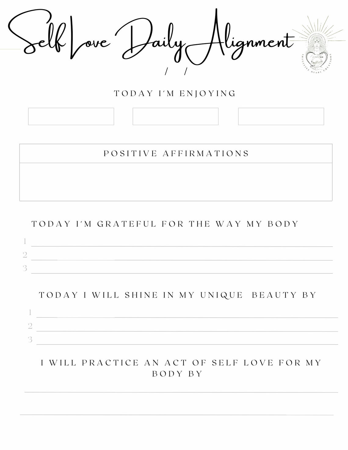 Cultivate a Positive Relationship With Yourself Self Love Journal ...