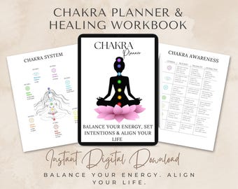 Chakra Healing Planner, Energy Workbook, Crystal Rituals (Digital Download)