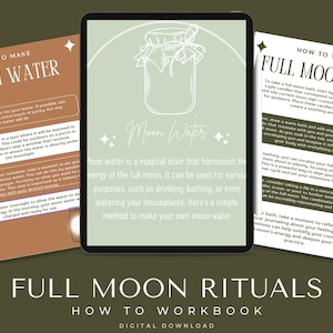 Astrology & Full Moon Guide | Rituals, Zodiac Energy and Lunar Manifestation Workbook