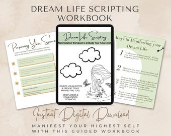 Dream Life Scripting Journal | Manifestation Workbook (Printable PDF)