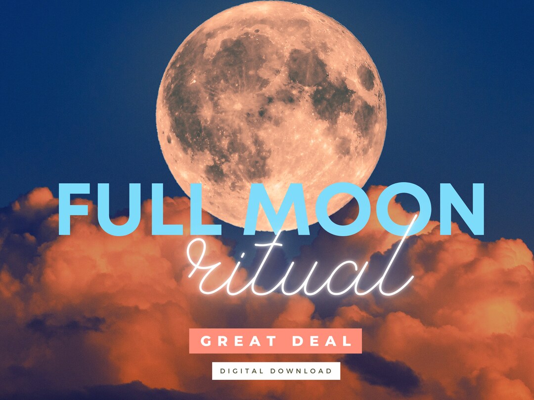Magic Ritual Cycle Full Moon Ritual Guidebook, Lunar Cycle Magic (digital Download) - Etsy