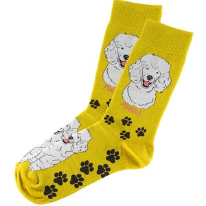 Fun Poodle Crew Design Socks