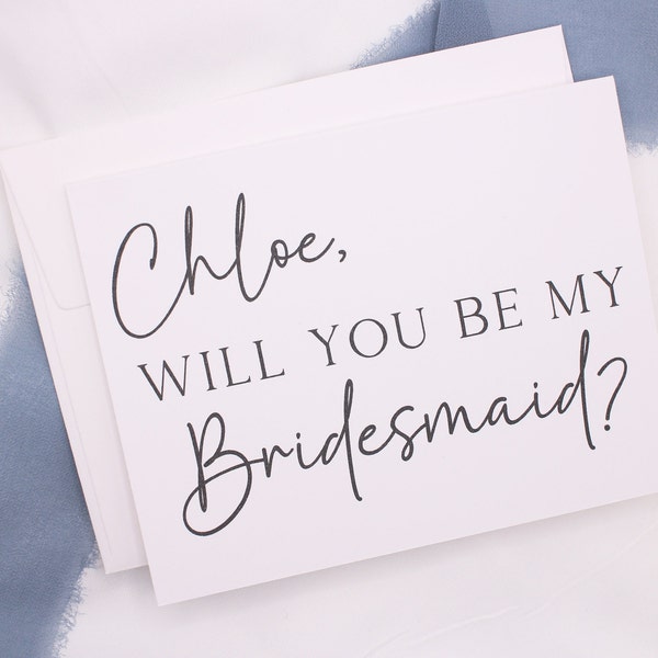 Will You Be My Bridesmaid? Maid of Honour Proposal Card with Wax Seal | Bridesmaid Proposal, Bridesmaid Gift, Bridesmaid Card | Personalized