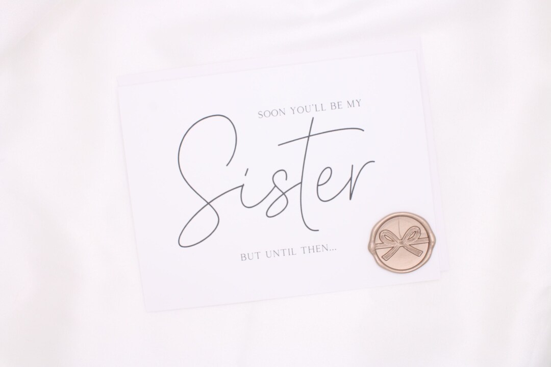 Sister In Law Bridesmaid Proposal Message www.etsy.com