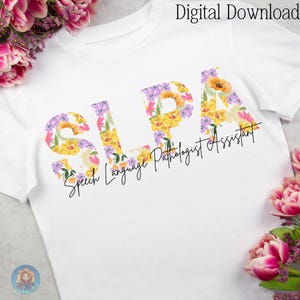 Spring Speech Therapy SVG, Floral Slpa Shirt Design, Slpa SHIRT, Floral Boho Retro Neutral,Speech Therapist, SLPA Gifts