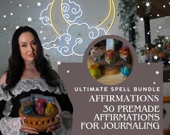 Ultimate Spell Bundle Manifestation Affirmations for Journaling