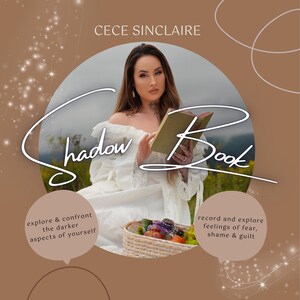 Shadow book journal for Manifesting and Guidance by Cece Sinclaire