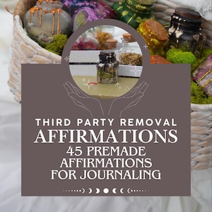 Dritte Party Entfernung Journal Manifestation Affirmationen