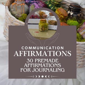 Communication Manifestation Affirmations for Journaling