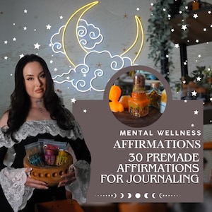 Mental wellness manifestation affirmations for journaling