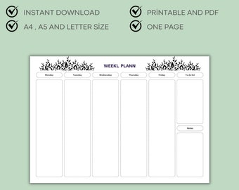 Homeschool Planner || Weekly Planner || School Planner