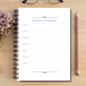 Simple Weekly Plan , Pdf Weekly Planner , Homeschool Plan, Kids Week Schedule image 3