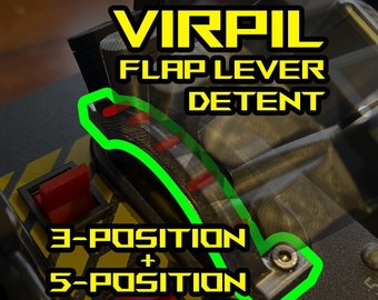 3 & 5-position Flap Lever Detents: Virpil MongoosT-50CM3 Compatible